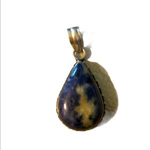 Sterling silver and sodalite pendant